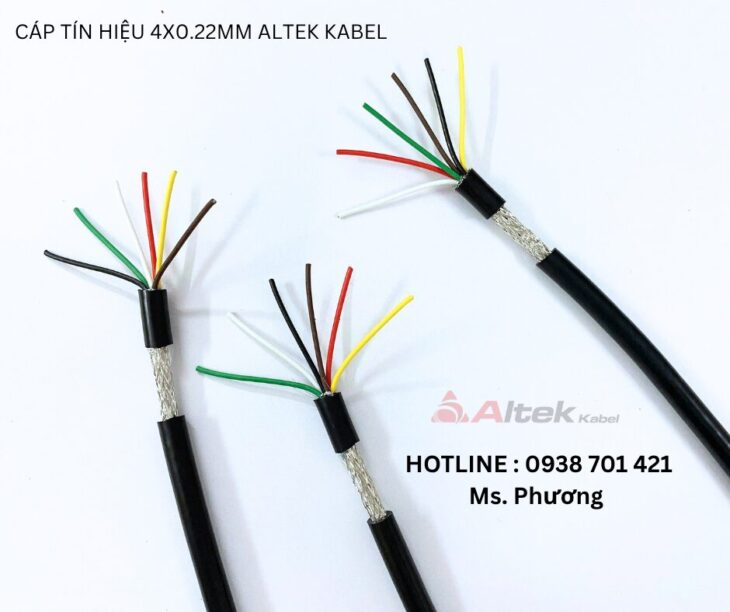 Cáp tín hiệu 4×0.22mm Altek Kabel Đà Nẵng, Hà Nội, Hồ Chí Minh