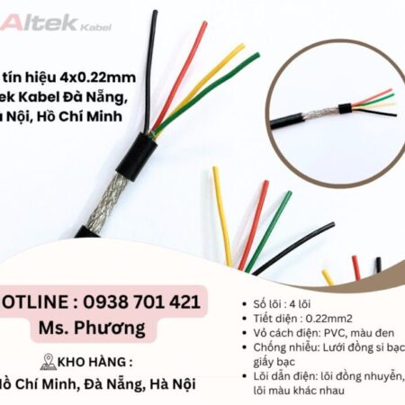 Cáp tín hiệu 4×0.22mm Altek Kabel Đà Nẵng, Hà Nội, Hồ Chí Minh Cáp tín hiệu 4×0.22mm Altek Kabel Đà Nẵng, Hà Nội, Hồ Chí Minh