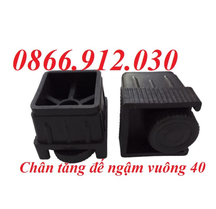 Nơi sản xuất chân tăng sắt hộp vuông 40 chất lượng