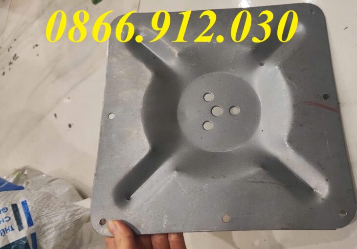 Mặt bích bàn cà phê 250x250mm, bas liên kết mặt bàn