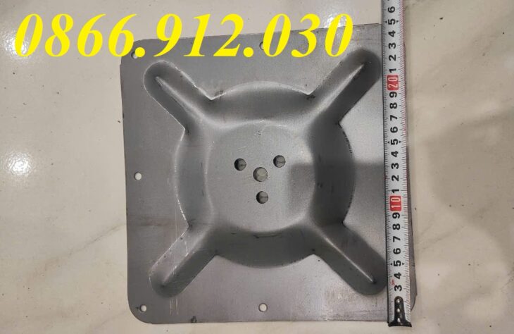 Mặt bích bàn cà phê 250x250mm, bas liên kết mặt bàn