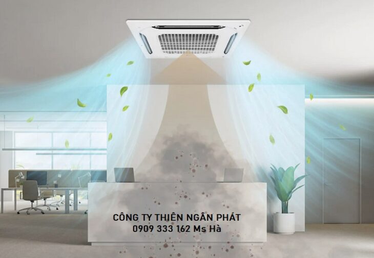 Máy Lạnh Âm Trần LG ZTNQ18GPLA0 Inverter- Gas R32- 4 hướng thổi