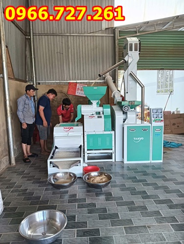 Dàn Máy Xát Gạo Liên Hoàn Takyo TK1200 năng suất 1 tấn/h Dàn Máy Xát Gạo Liên Hoàn Takyo TK1200 năng suất 1 tấn/h