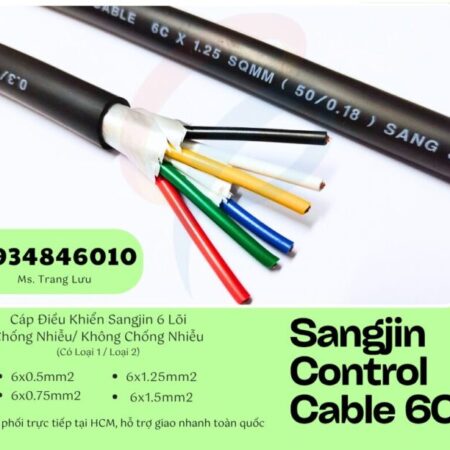 Cáp điều khiển Sangjin 6×0.5/6×0.75/6×1.25/6×1.5