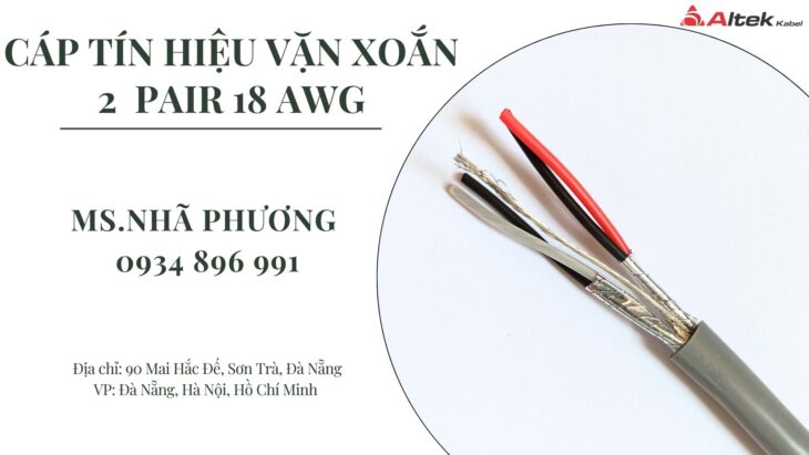 CÁP TÍN HIỆU VẶN XOẮN ALTEK KABEL 2 PAIR 18 AWG CÓ SẴN. CÁP TÍN HIỆU VẶN XOẮN ALTEK KABEL 2 PAIR 18 AWG CÓ SẴN.