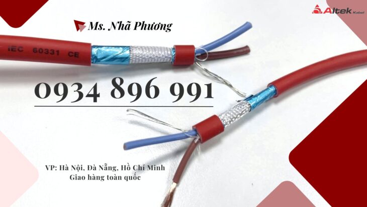 Cáp Chống Cháy Chống Nhiễu 2×0.75 mm2 Altek Kabel Đà Nẵng, Huế, Quảng Trị