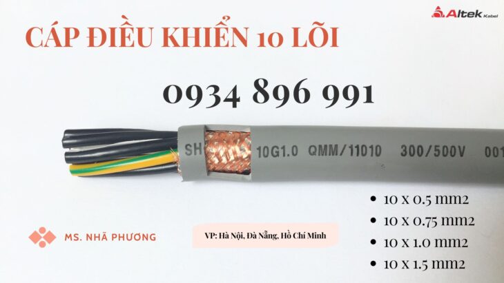 Cáp Điều Khiển 10×1.5 Sh-500 10g 1.5 Qmm Quảng Bình, Quảng Nam, Quảng Ngãi