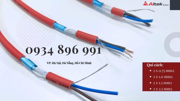 Cáp Chống Cháy Chống Nhiễu 2 Lõi HUẾ, ĐÀ NẴNG, QUẢNG TRỊ