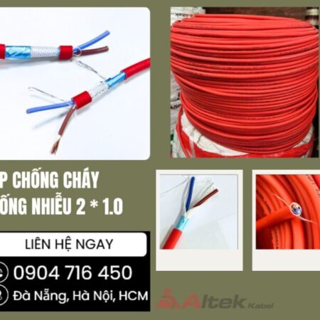 Cáp chống cháy chống nhiễu 2×0.75, 2×1.0, 2×1.5 Altek Kabel Cáp chống cháy chống nhiễu 2×0.75, 2×1.0, 2×1.5 Altek Kabel