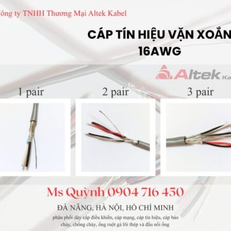 Cáp tín hiệu âm thanh 1 pair 16 awg Altek Kabel Cáp tín hiệu âm thanh 1 pair 16 awg Altek Kabel