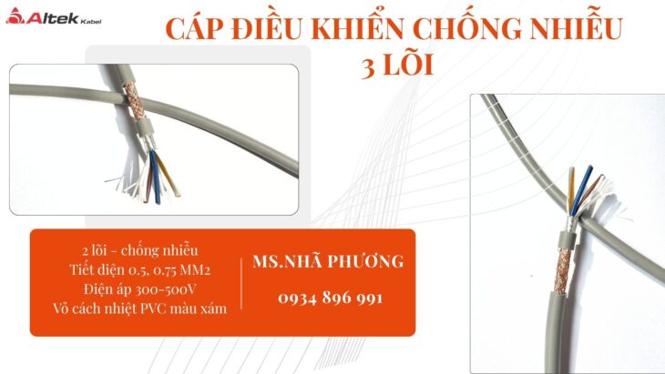 CÁP ĐIỀU KHIỂN 3 LÕI CÓ SẴN – GIAO NGAY