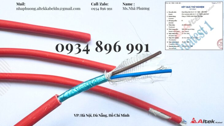 Cáp Chống Cháy Chống Nhiễu 2 Lõi HUẾ, ĐÀ NẴNG, QUẢNG TRỊ