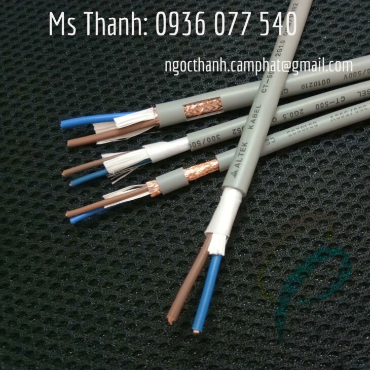 Cáp điều khiển Altek Kabel 2×0.75mm² CT-500 – Không chống nhiễu