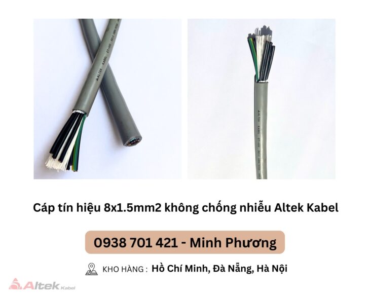 Cáp tín hiệu 8×1.5mm2 không chống nhiễu Altek Kabel Đà Nẵng, Hà Nội, Quảng Trị