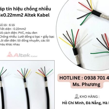 Cáp tín hiệu chống nhiễu 6×0.22mm Altek Kabel Đà Nẵng, Hà Nội, Hồ Chí Minh Cáp tín hiệu chống nhiễu 6×0.22mm Altek Kabel Đà Nẵng, Hà Nội, Hồ Chí Minh