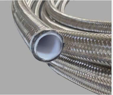 Ống teflon bọc lưới Inox , bọc bố vải xanh, đỏ