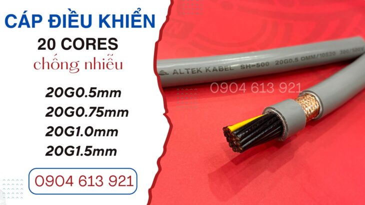 Cáp điều khiển 20 lõi 0.5/0.75/1.0/1.5 Altek Kabel Đà Nẵng