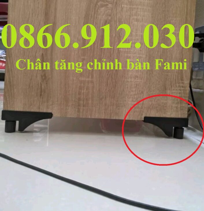 Ứng dụng của chân tăng fami trong nội thất văn phòng hiện đại