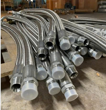 Bọc ống thuỷ lực bằng lưới Inox 304, giải pháp an toàn và bền bỉ