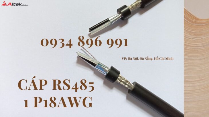 CÁP TÍN HIỆU RS485 1 PAIR 22 AWG KHÁNH HÒA, BÌNH ĐỊNH, GIA LAI