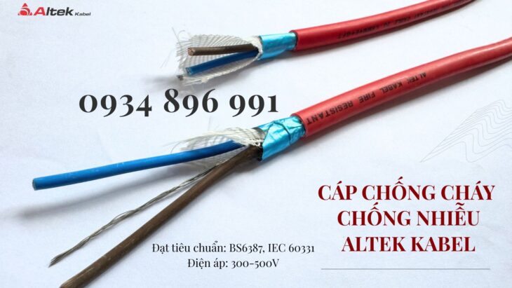 Cáp Điện Chống Cháy Chống Nhiễu 2 Lõi Giao Ngay Quảng Bình, Quảng Nam, Quảng Ngãi.