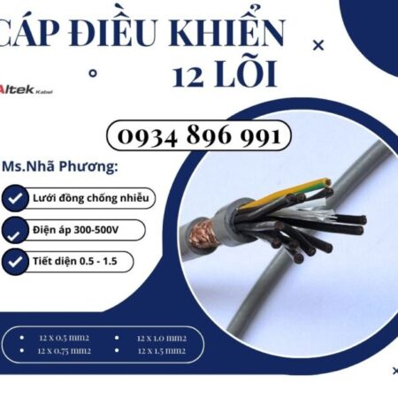 Cáp Tín Hiệu 12 Lõi 0.5mm² Có Sẵn Đà Nẵng, Hà Nội, Hồ Chí Minh