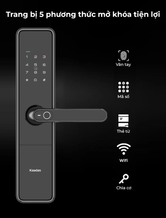 Khoá Cửa Điện Tử Thông Minh Kaadas S500-C5