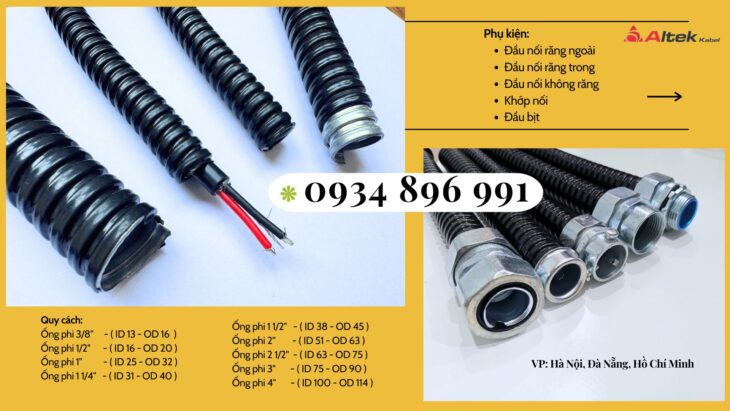 Ống Kẽm Bọc Thép Và Đầu Nối Phi 25 Bình Dương, Cần Thơ, Long An