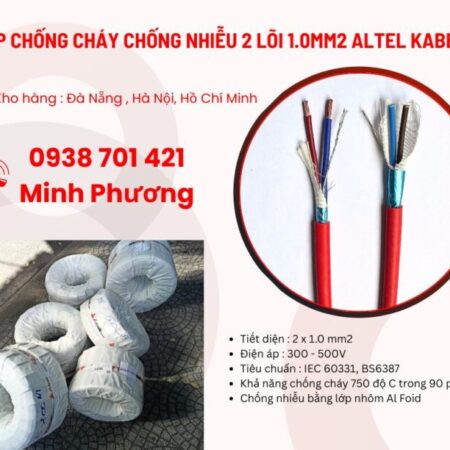 Cáp chống cháy chống nhiễu 2 lõi 1.0mm2 Altel Kabel giao ngay – toàn quốc