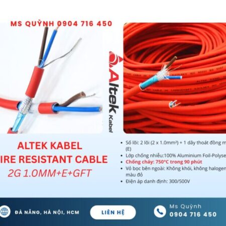 Cáp chống cháy chống nhiễu Altek Kabel 2×1.0 Sài Gòn, Hà Nội, Đà Nẵng, Đồng Nai