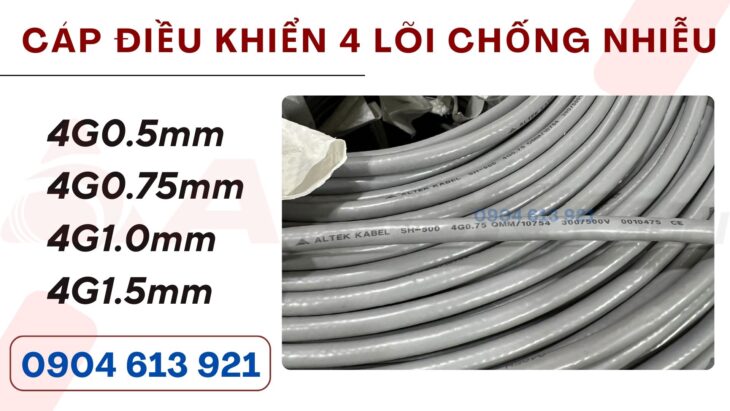 Mua Cáp Điều Khiển 4 Lõi Altek Kabel Chính Hãng Ở Đà Nẵng