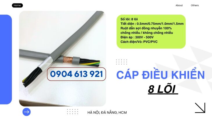Cáp điều khiển 8×0.5/8×0.75/8×1.0/8×1.5 Altek Kabel chính hãng