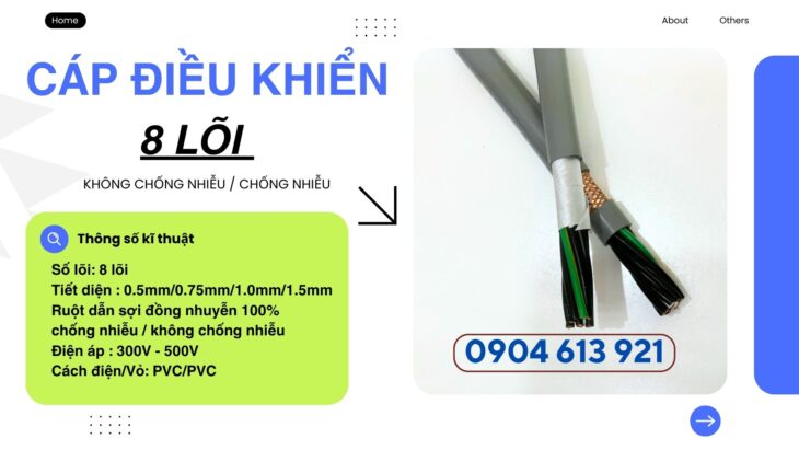 Cáp điều khiển 8×0.5/8×0.75/8×1.0/8×1.5 Altek Kabel chính hãng