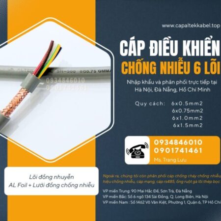 Cáp điều khiển 6×0.5, 6×0.75, 6×1.0, 6×1.5 SH-500 Altek Kabel Cáp điều khiển 6×0.5, 6×0.75, 6×1.0, 6×1.5 SH-500 Altek Kabel