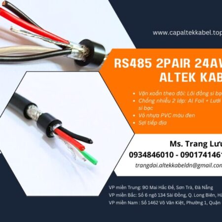 Cáp truyền thông RS485 2 Pair 24awg Hà Nội, Đà Nẵng, HCM Cáp truyền thông RS485 2 Pair 24awg Hà Nội, Đà Nẵng, HCM