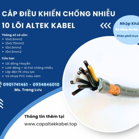 Cáp điều khiển chống nhiễu 10×0.5/10×0.75/10×1.0/10×1.5