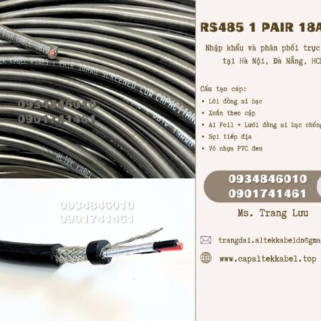 Cáp tín hiệu âm thanh rs485 1 Pair 18 awg Hà Nội, Đà Nẵng, HCM