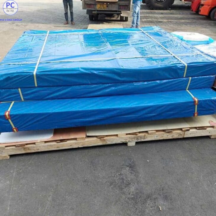 GỬI NỆM CAO SU THIÊN NHIÊN SANG MỸ