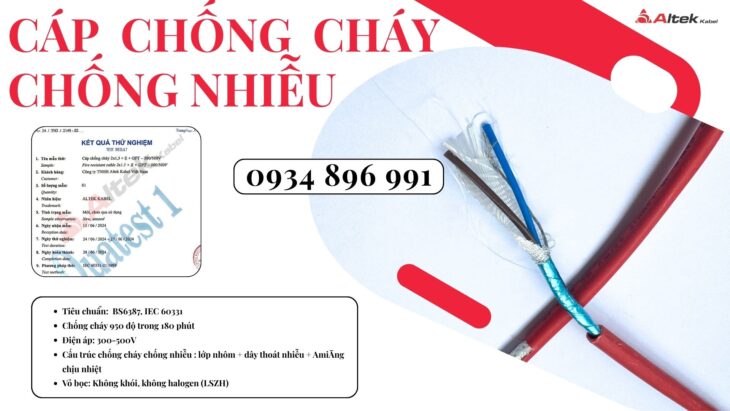 Cáp Chống Cháy Chống Nhiễu 2×1.5 Tại Đà Nẵng, Huế, Quảng Trị