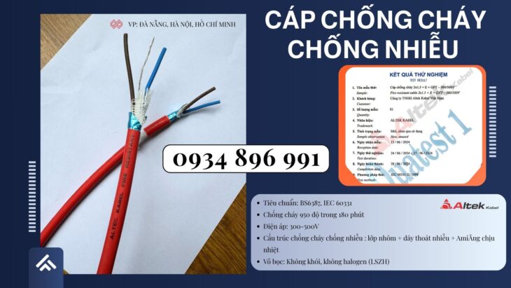 Dây Điện Chống Cháy Chống Nhiễu 2×0.75 Mm2 Sẵn Hà Nội, Hưng yên, Bắc Ninh