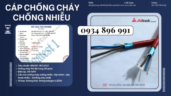 Dây Điện Chống Cháy Chống Nhiễu 2×0.75 Mm2 Sẵn Hà Nội, Hưng yên, Bắc Ninh