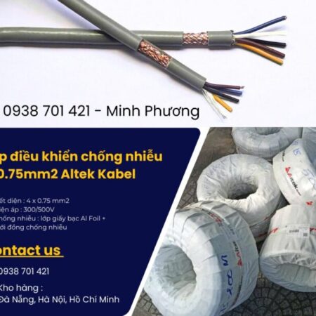 Cáp điều khiển chống nhiễu 4×0.75mm2 giao ngay Đà Nẵng, Quảng Nam, Quảng Ngãi