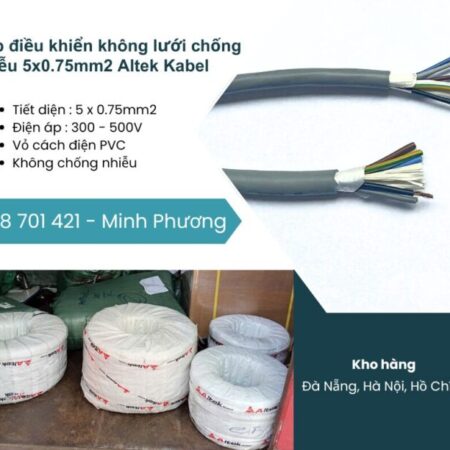 Cáp điều khiển không lưới chống nhiễu 5×0.75mm2 Altek Kabel Bình Định, Quảng Trị Cáp điều khiển không lưới chống nhiễu 5×0.75mm2 Altek Kabel Bình Định, Quảng Trị