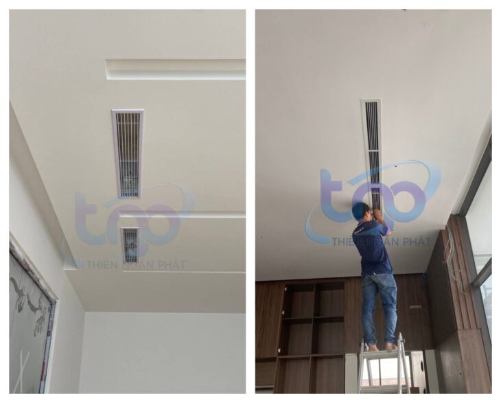 Lắp đặt máy lạnh giấu trần nối ống gió Daikin cho bệnh viện