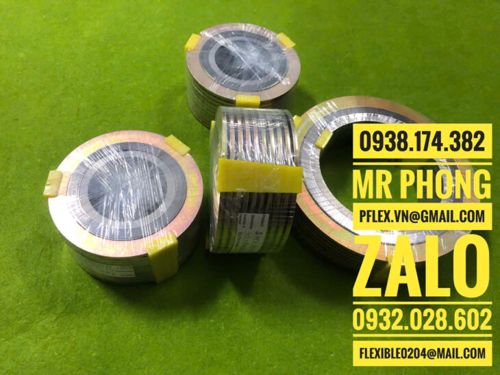 Gioăng chì graphite -Gioăng chì thép xoắn- Gioăng chì lõi thép- Gioăng chì mặt bích