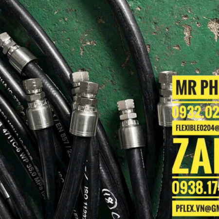 Ống thủy lực mềm -Ép tuy ô thủy lực -Ống mềm thủy lực bọc lưới inox- Ống tuy ô thủy lực 4 lớp