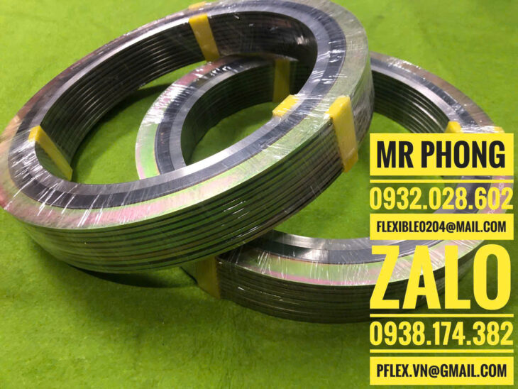 Gioăng chì graphite -Gioăng chì thép xoắn- Gioăng chì lõi thép- Gioăng chì mặt bích