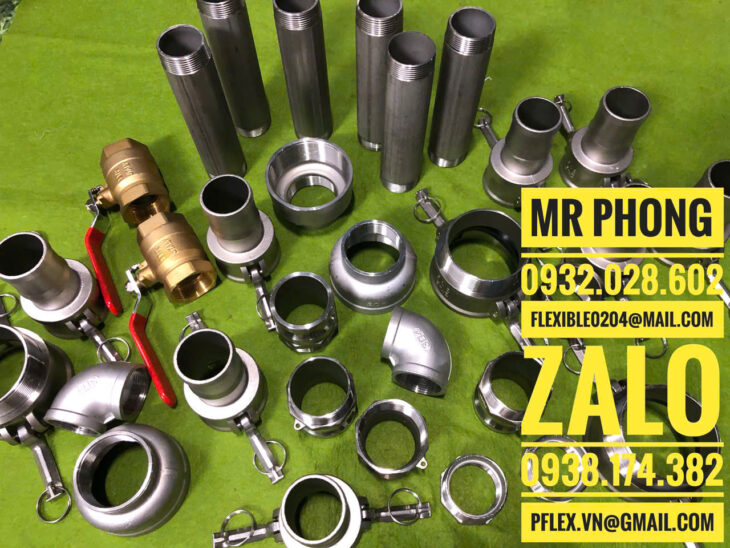 kép côn inox thủy lực-kép 2 đầu côn lồi- kép inox 2 đầu côn lõm-kép côn giãm inox 304