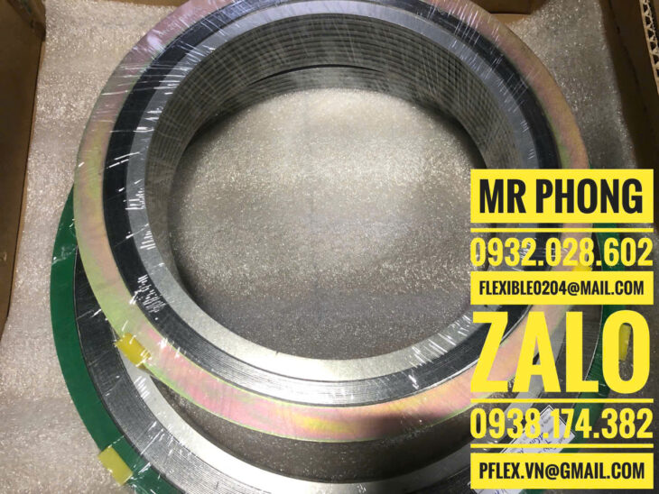 Gioăng chì graphite -Gioăng chì thép xoắn- Gioăng chì lõi thép- Gioăng chì mặt bích