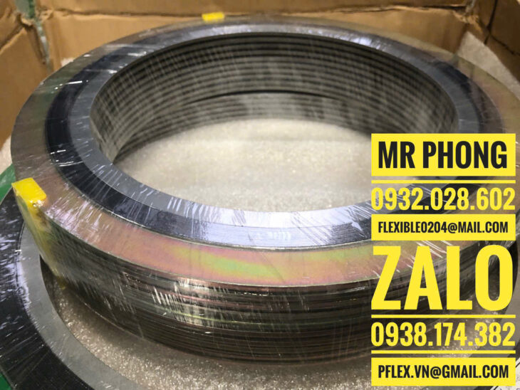 Gioăng chì graphite -Gioăng chì thép xoắn- Gioăng chì lõi thép- Gioăng chì mặt bích